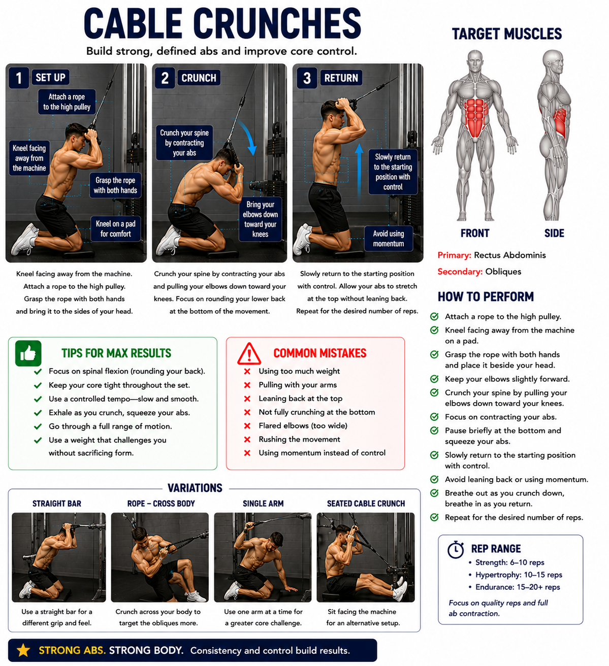 Cable Crunches