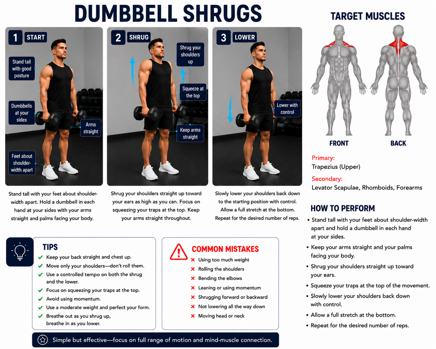 Dumbbell Shrugs